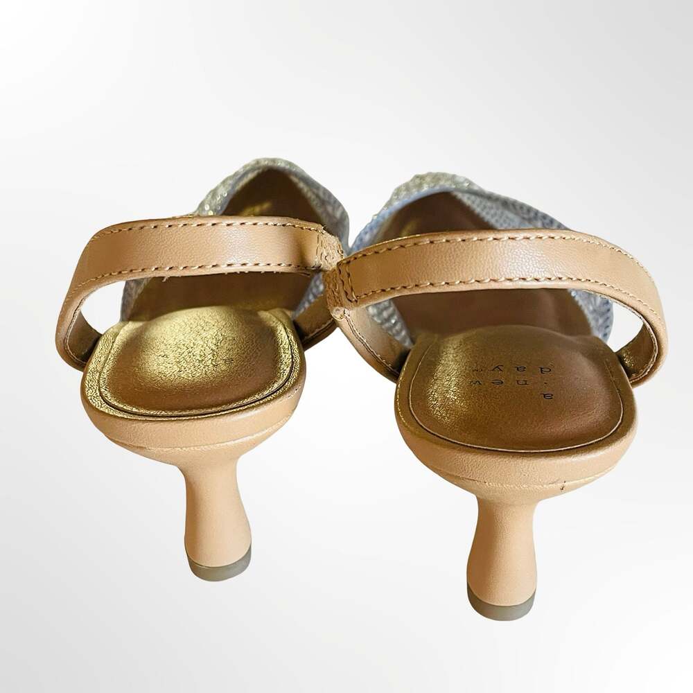 A New Day Women's Embellished Slingback Kitten Heel Pumps - Picture 5 of 6